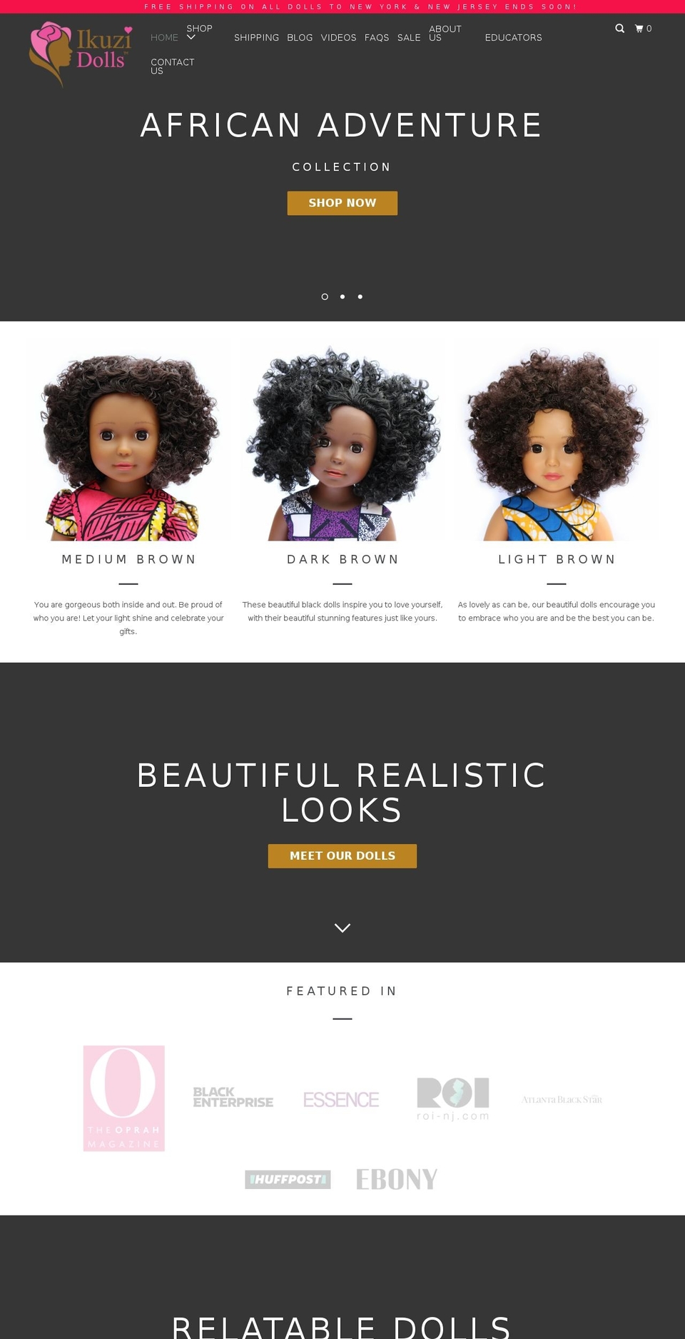 ikuzidoll.com — Shopify storefront screenshot