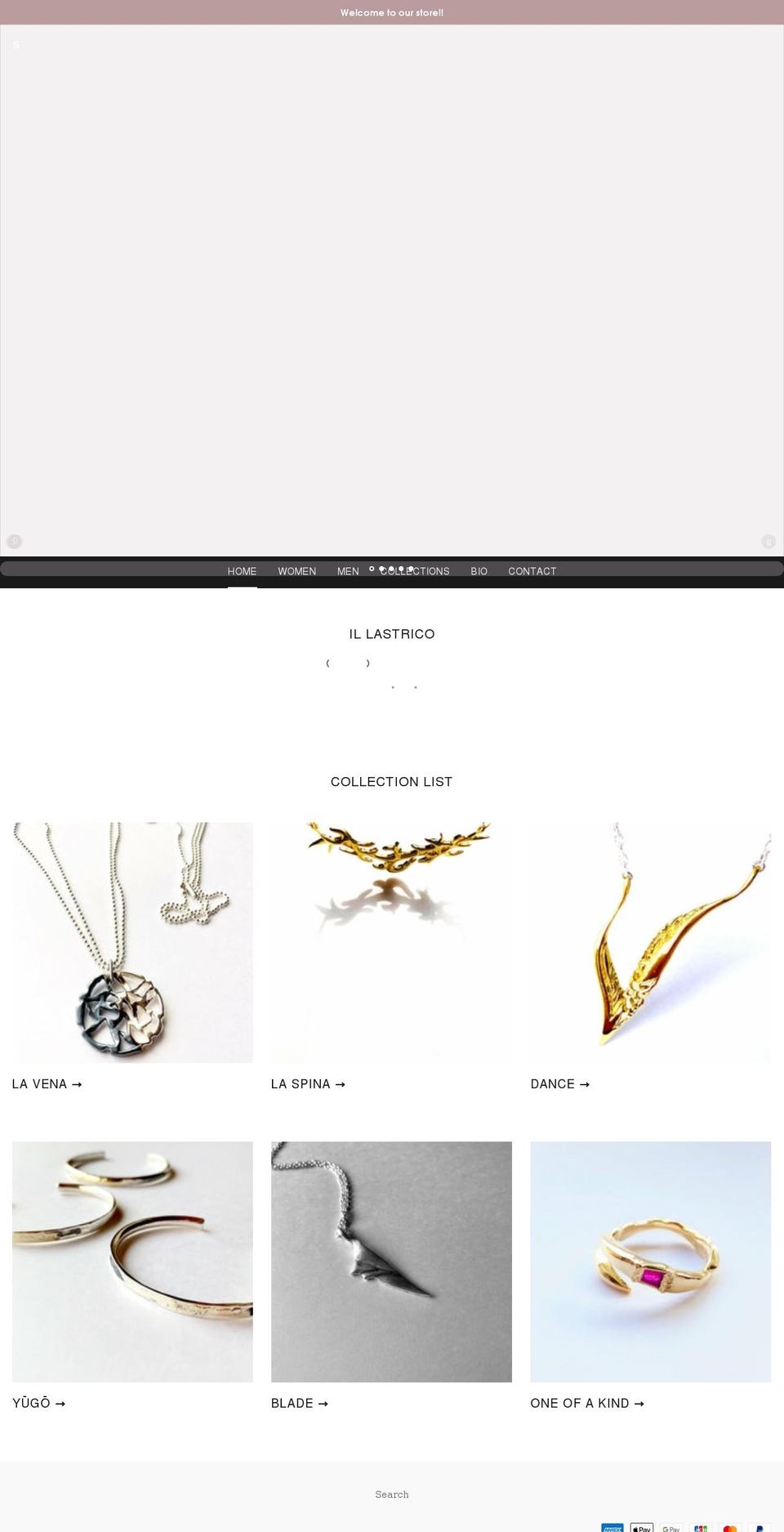 il-lastrico.com shopify website screenshot