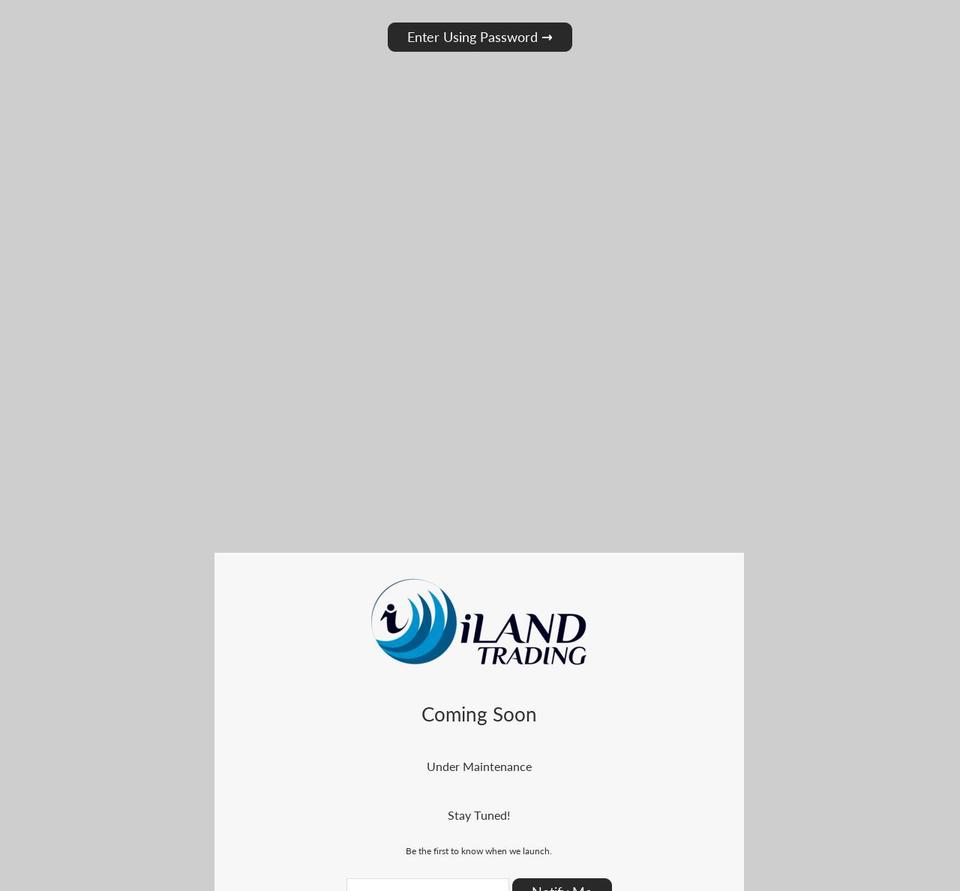 ilandtrading.com — Shopify storefront screenshot
