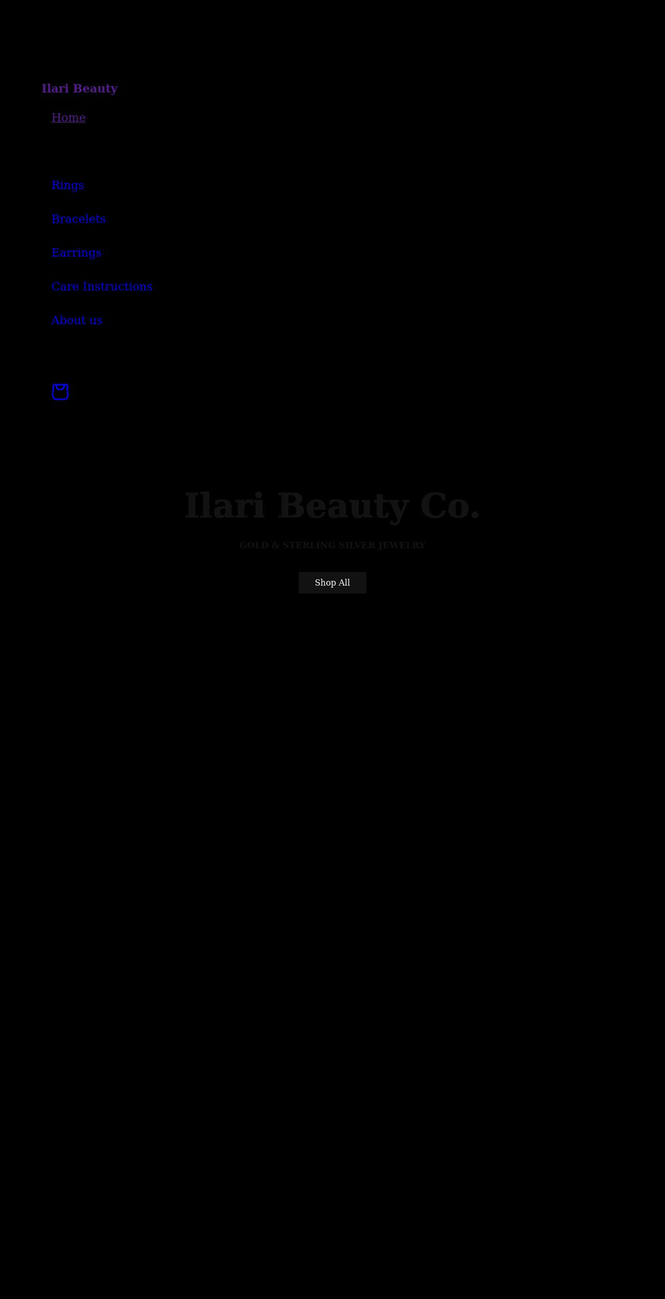ilaribeauty.com shopify website screenshot