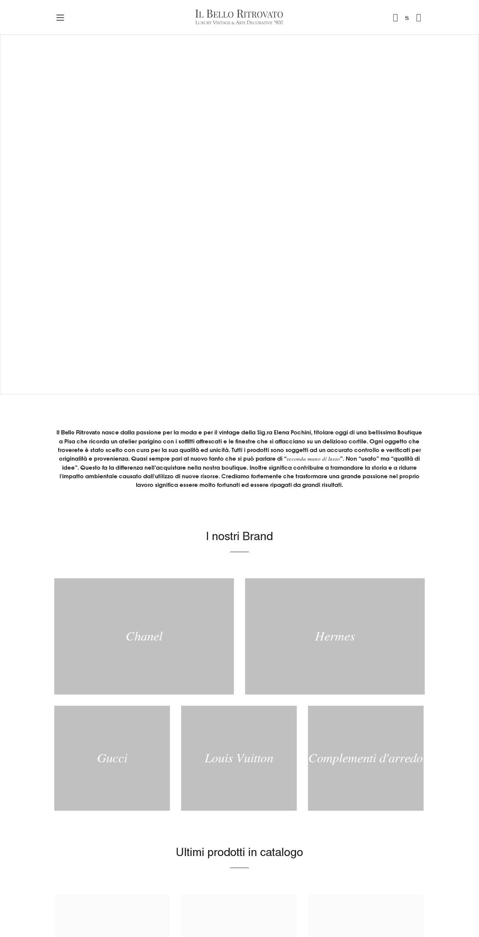 ilbelloritrovato.com shopify website screenshot