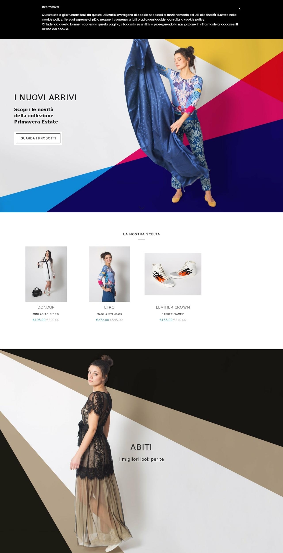 ilclandonnaabbigliamento.it shopify website screenshot