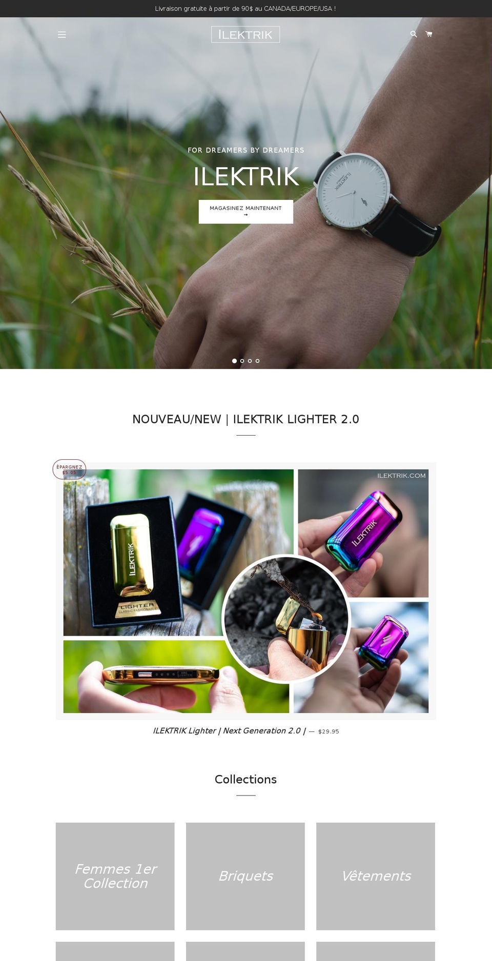 ilektrik.com — Shopify storefront screenshot