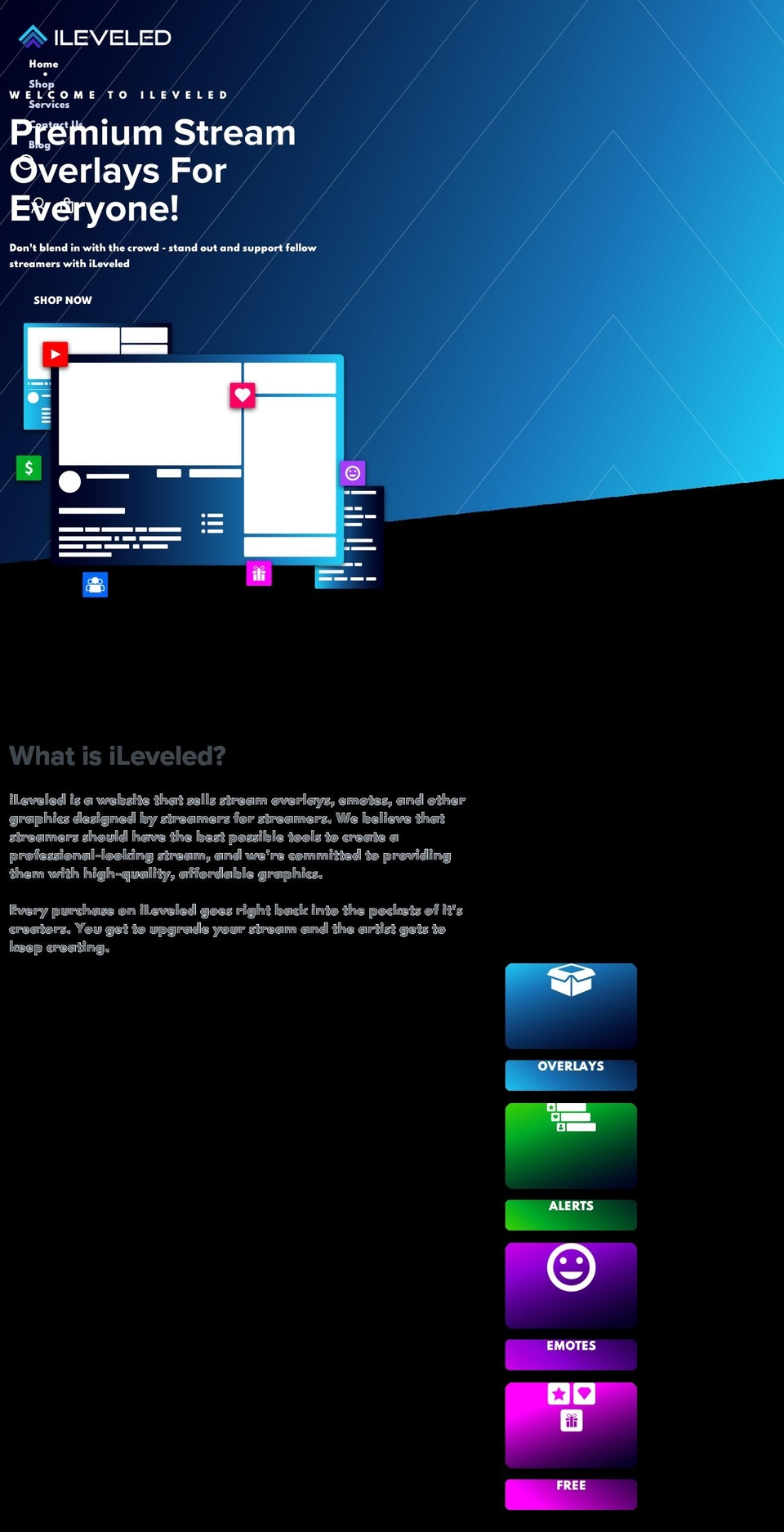 ileveled.com shopify website screenshot