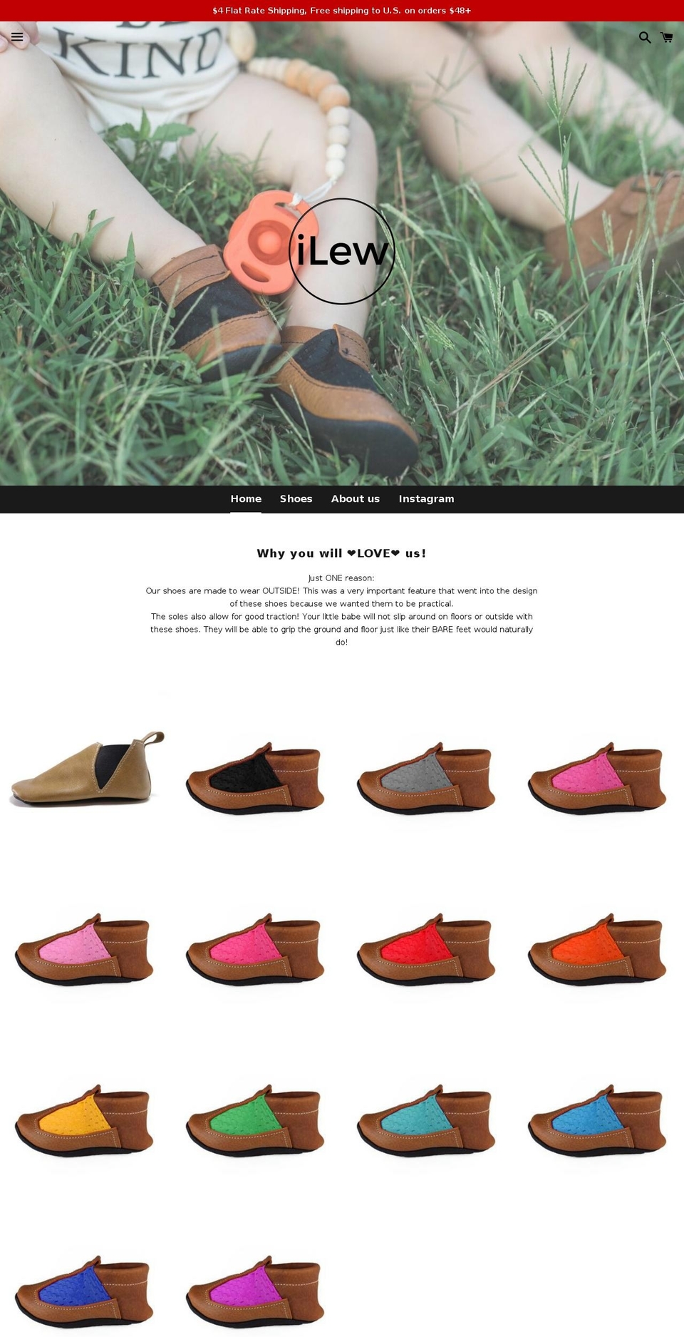 ilewbaby.com shopify website screenshot