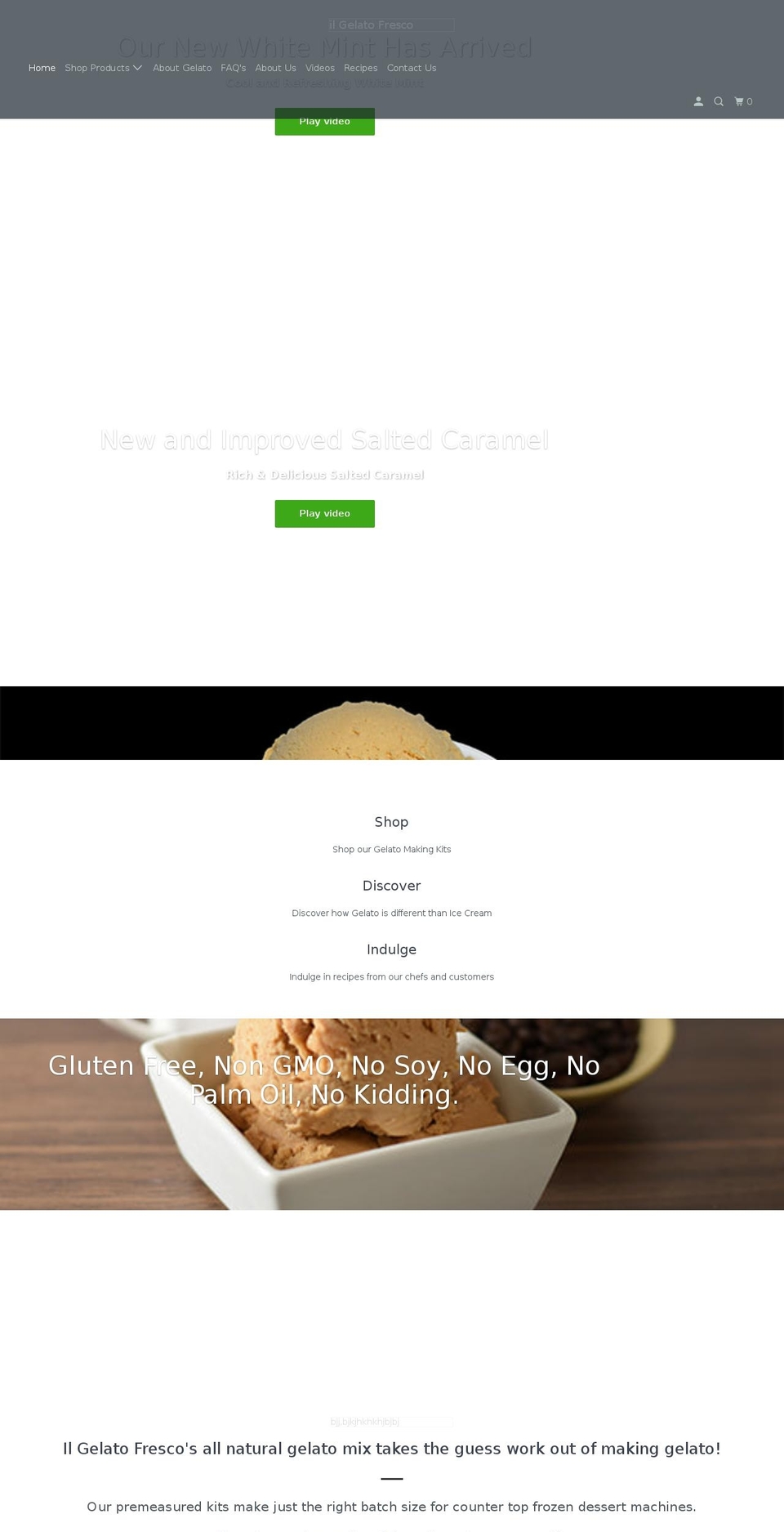 ilgelatofresco.com shopify website screenshot