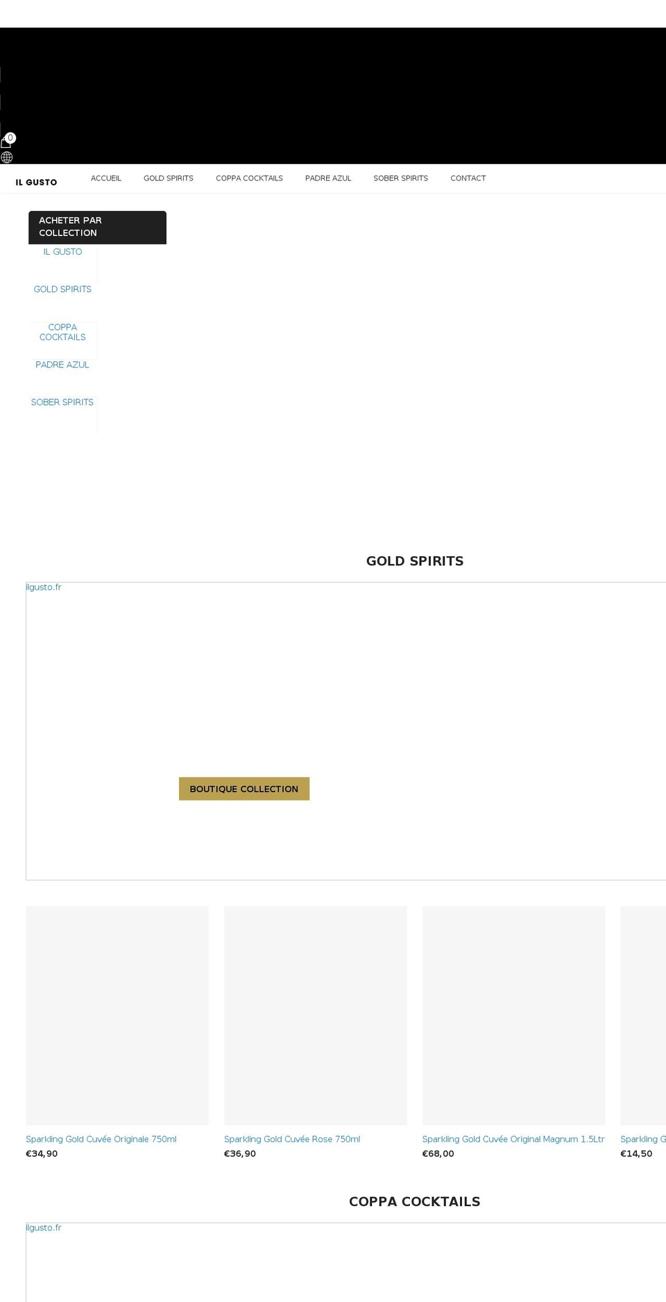 ilgusto.fr shopify website screenshot