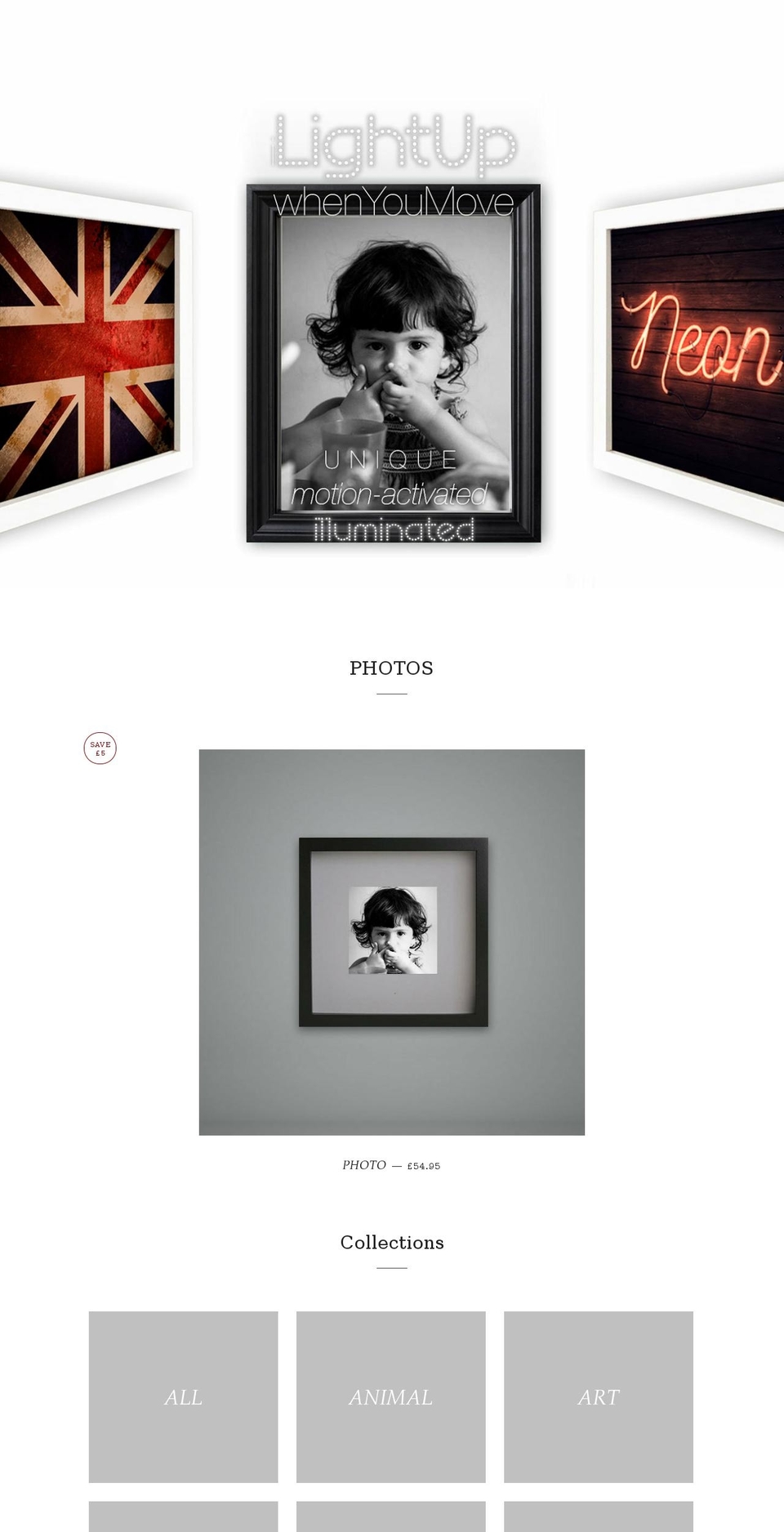 ilightupwhenyoumove.com shopify website screenshot