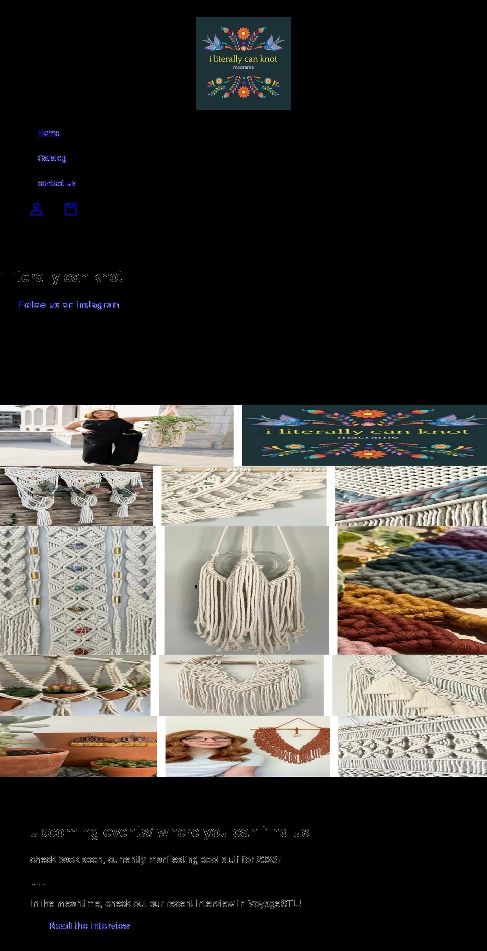 iliterallycanknot.com shopify website screenshot