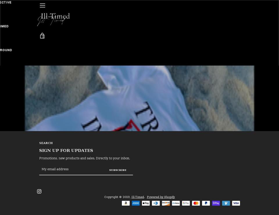 ill-timed.com shopify website screenshot