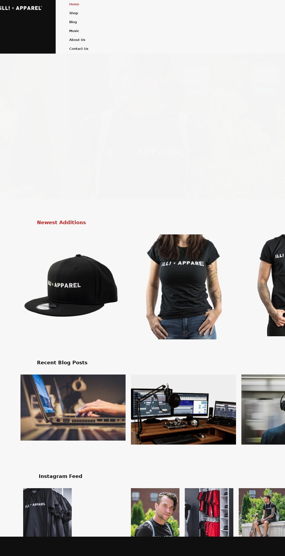 illapparel.ca shopify website screenshot