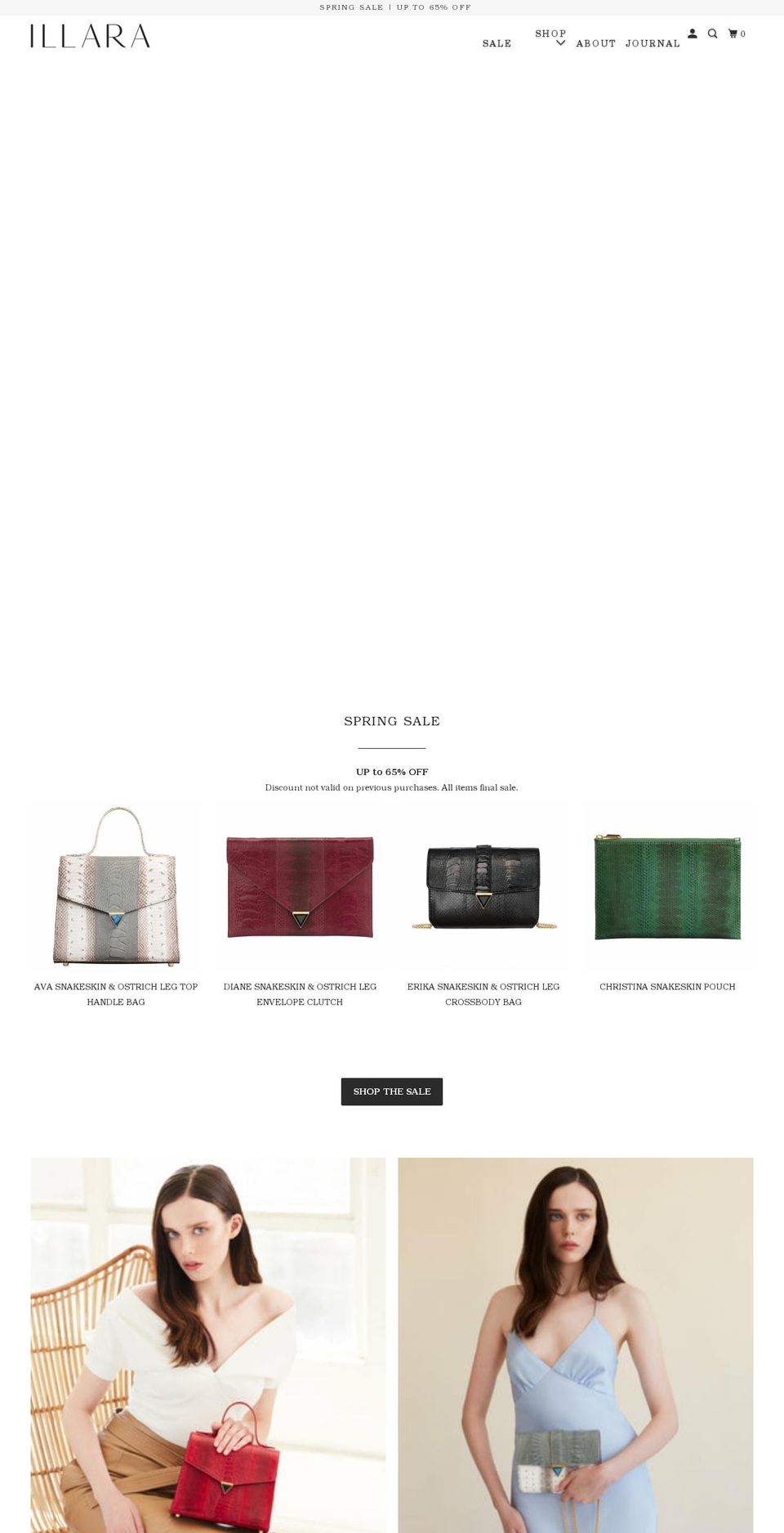 illaraofficial.com — Shopify storefront screenshot