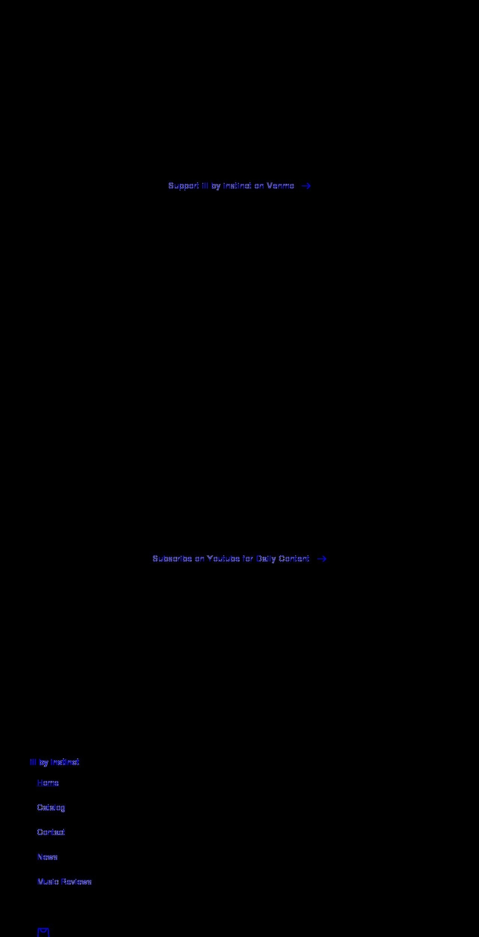 illbyinstinct.com shopify website screenshot