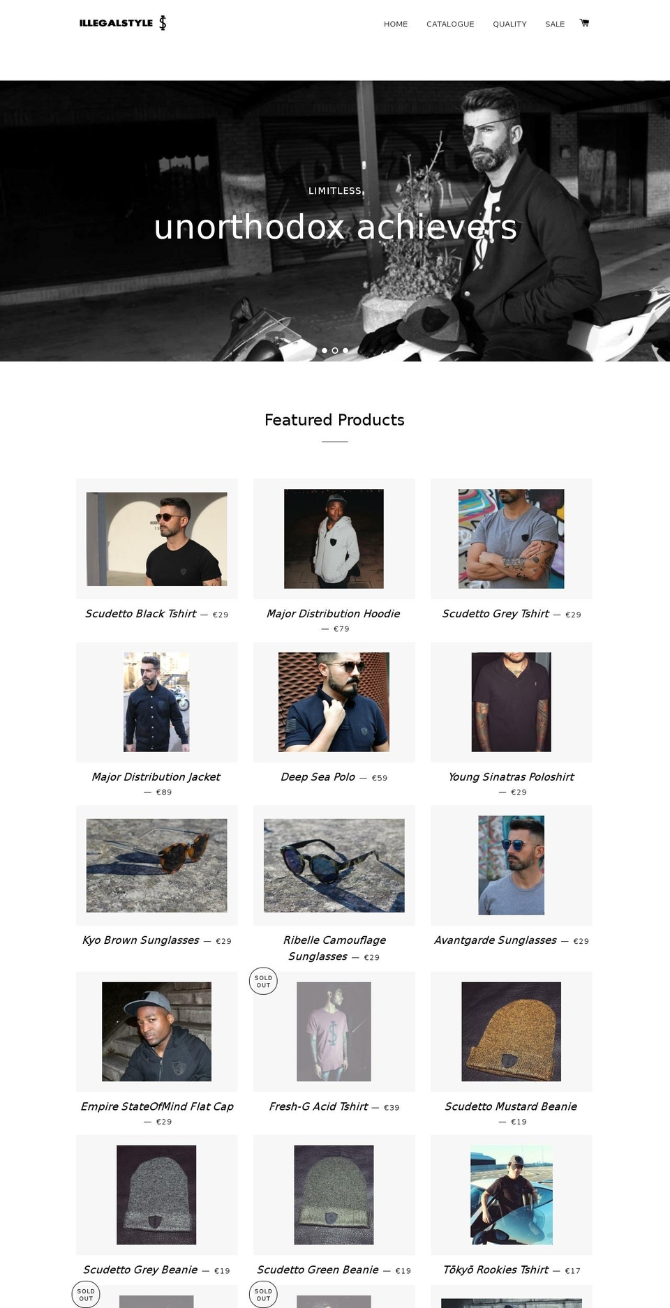 illegalstyle.com shopify website screenshot