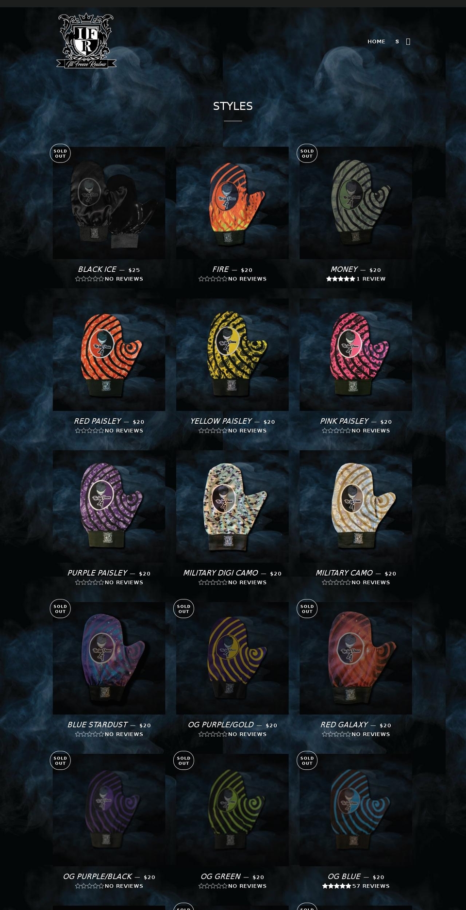 illfreezerealmz.com — Shopify storefront screenshot