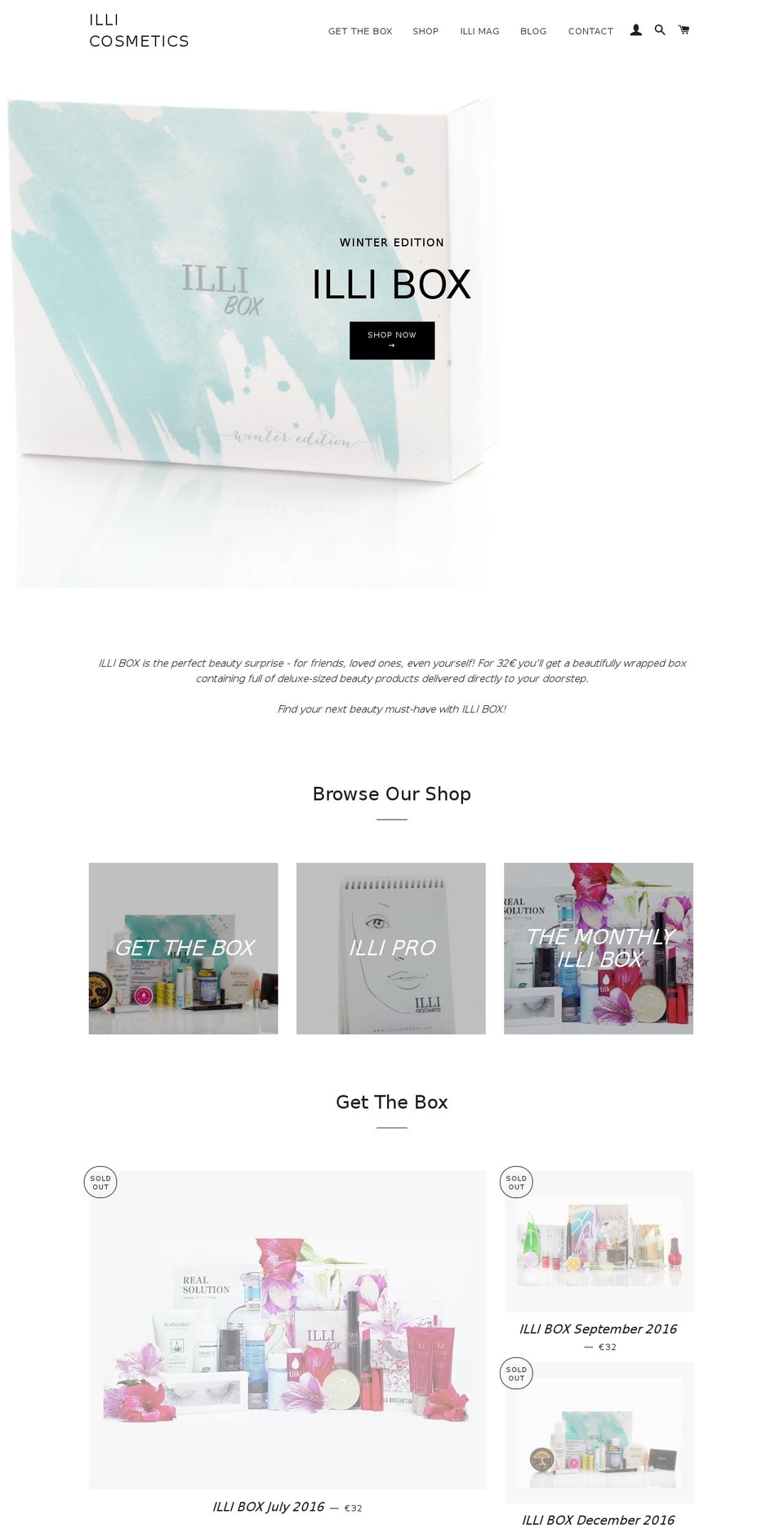 illicosmetics.com shopify website screenshot