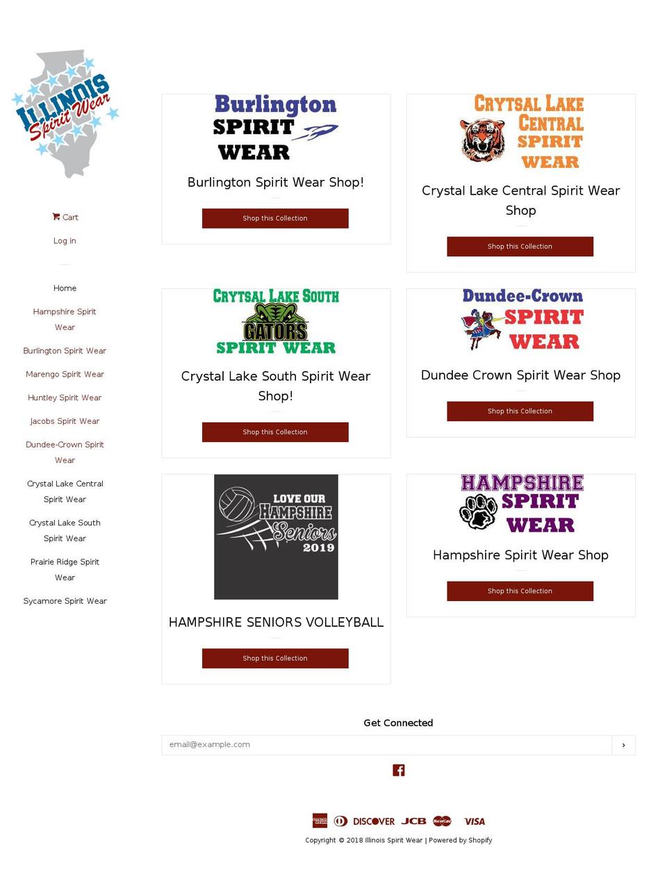 illinoisspiritwear.com — Shopify storefront screenshot