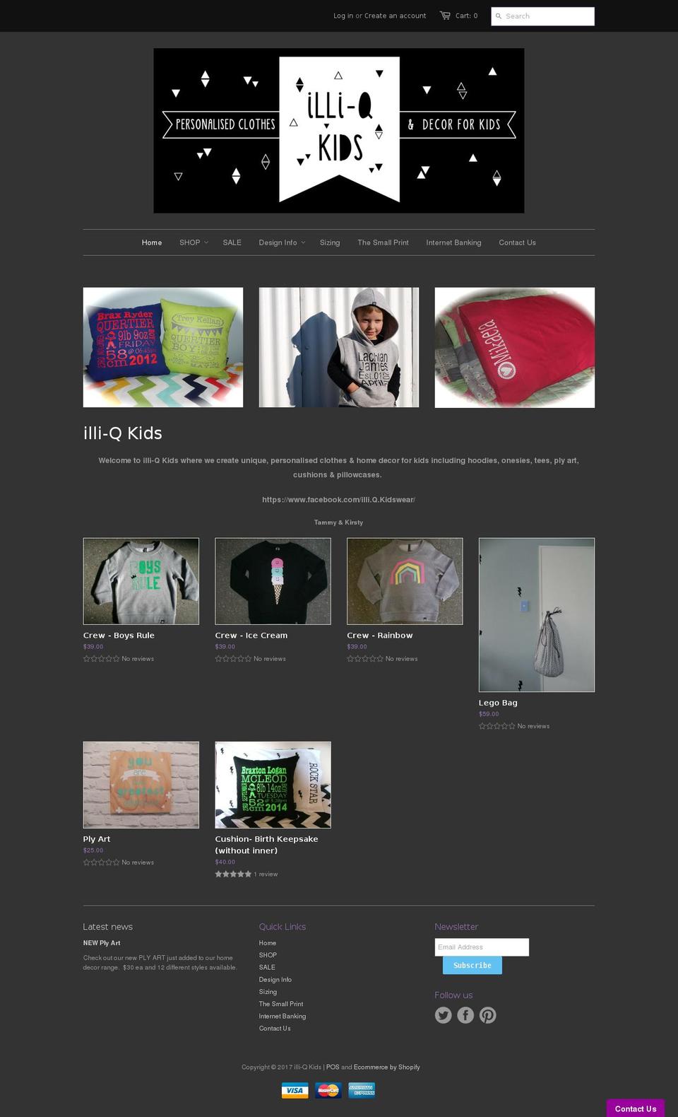 illiqkidswear.com shopify website screenshot