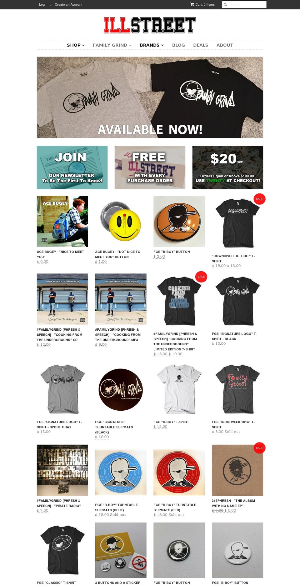 illstreetonline.com shopify website screenshot