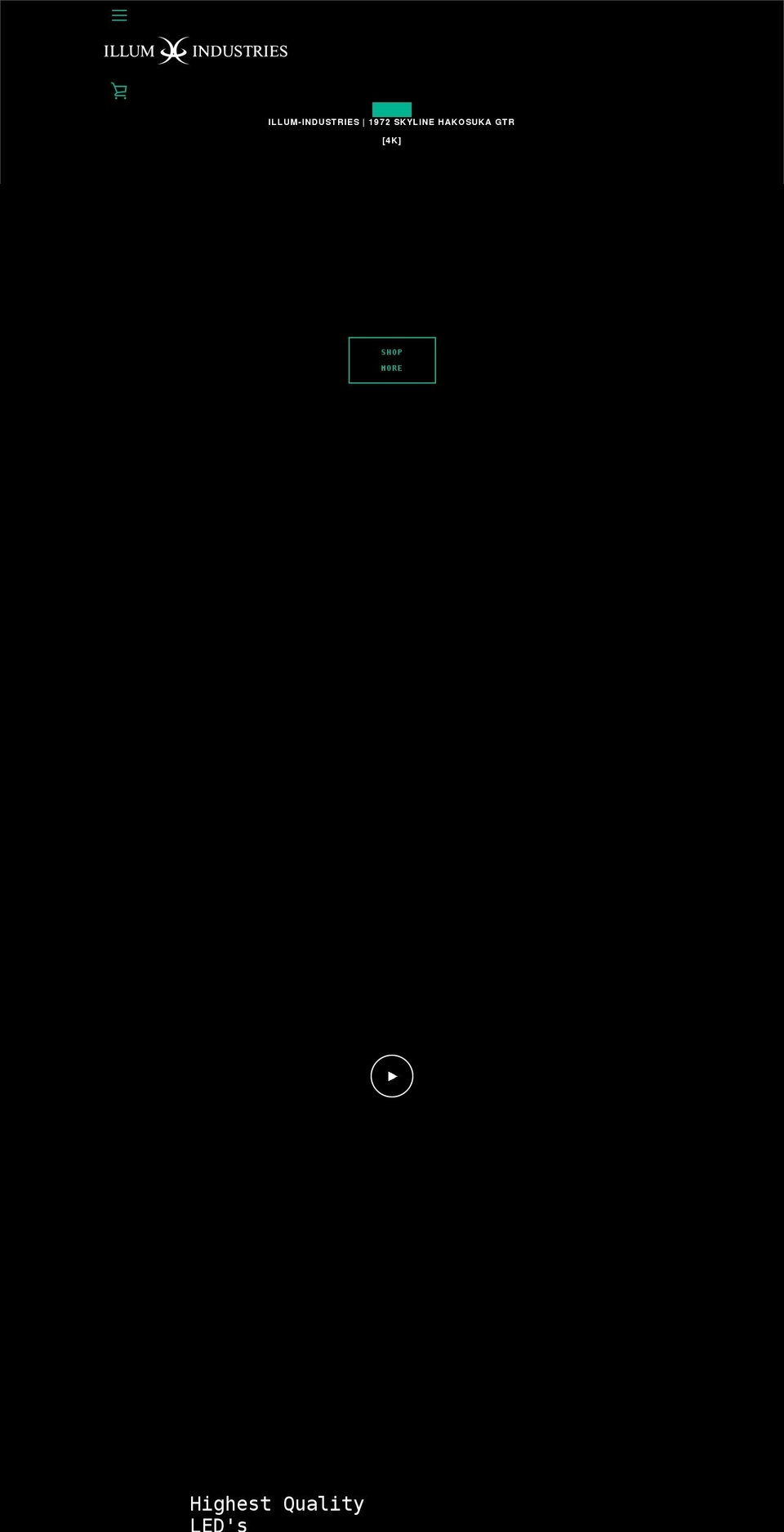illum-industries.com shopify website screenshot