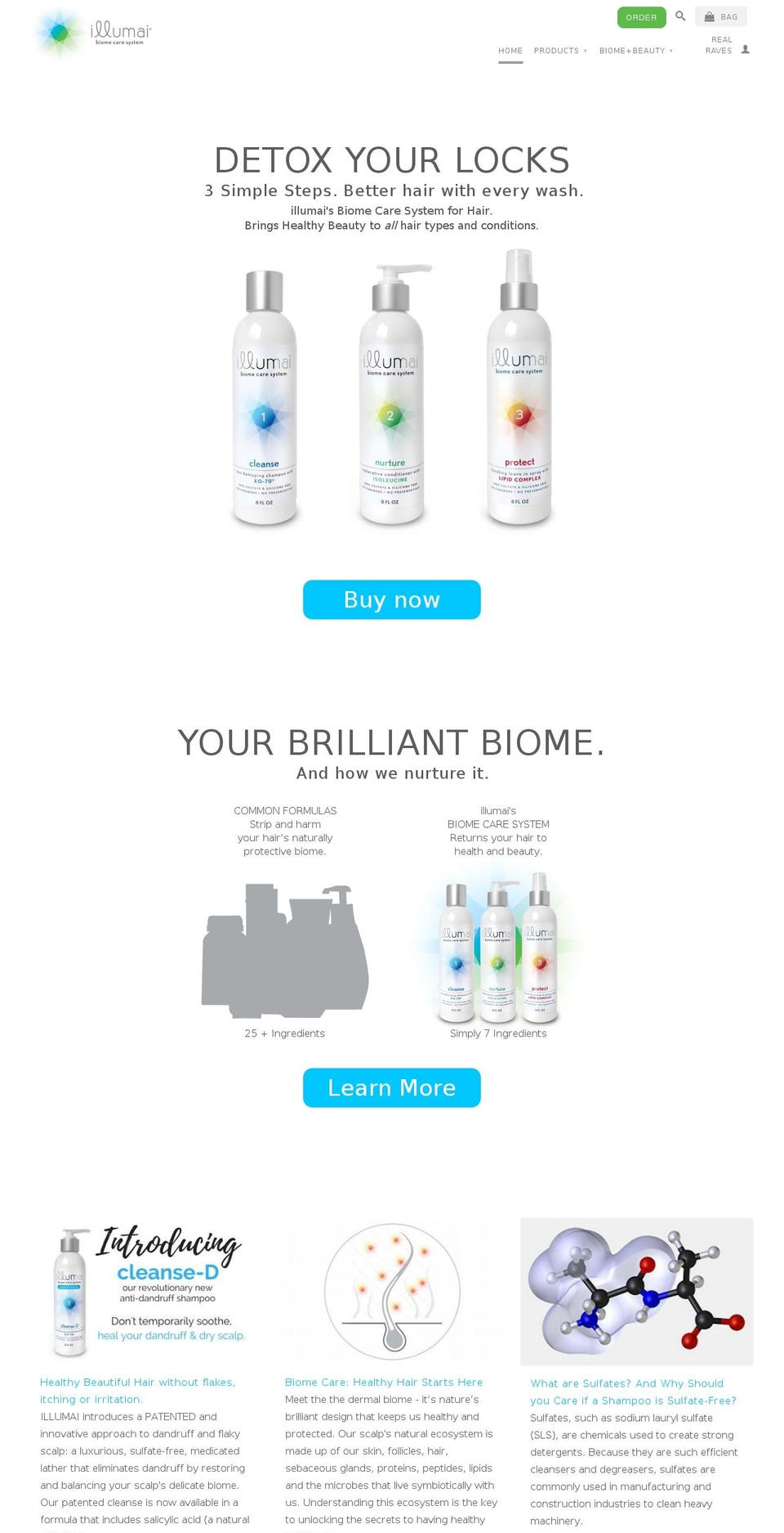 illumai.net shopify website screenshot