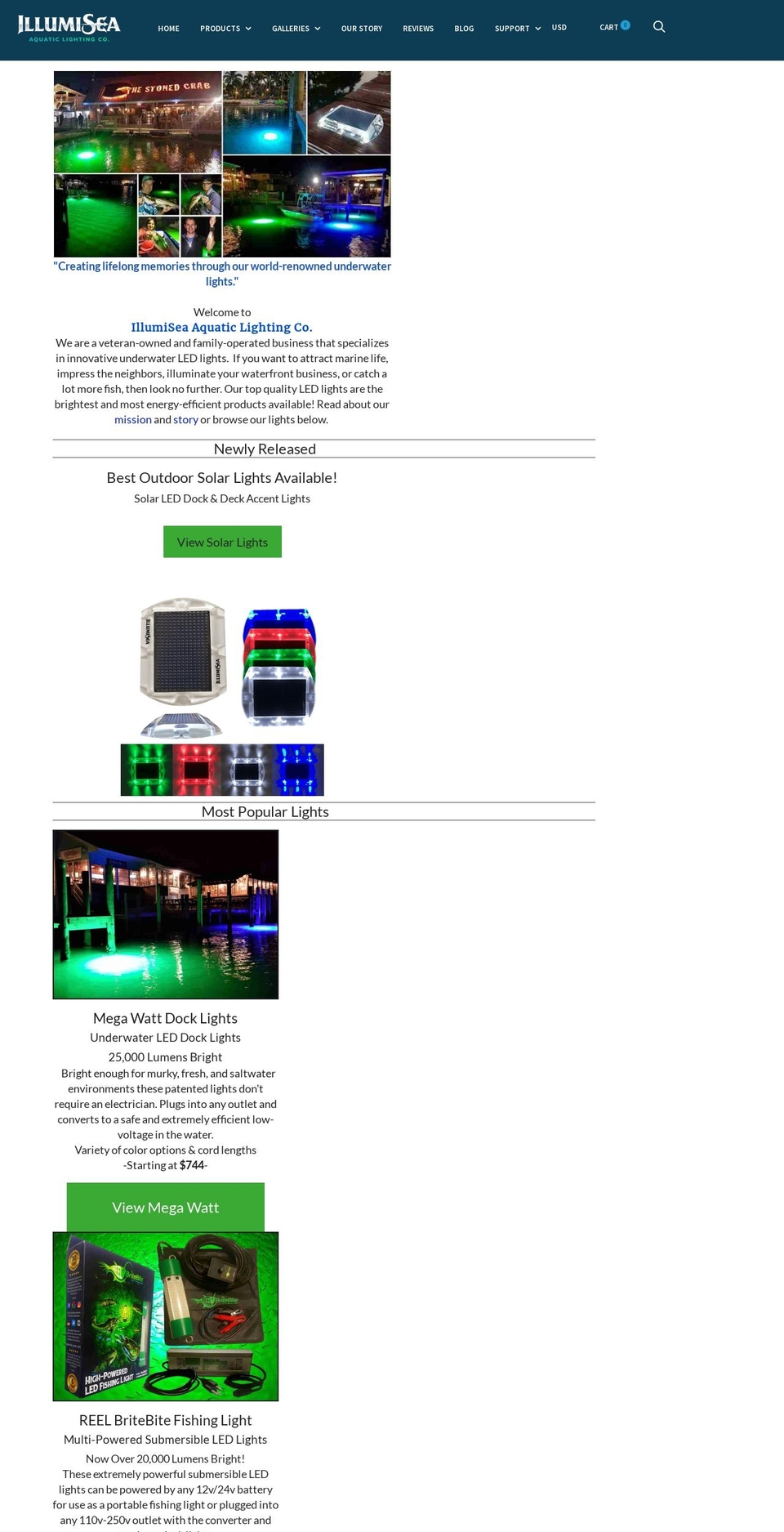 illumasea.com — Shopify storefront screenshot