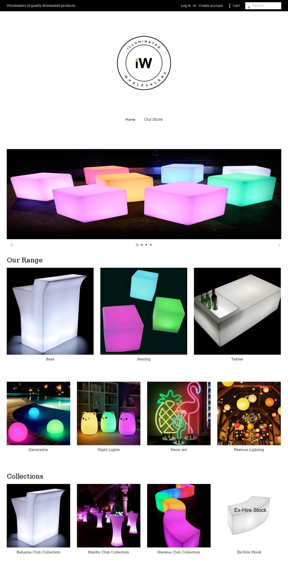 illuminatedwholesalers.com.au shopify website screenshot