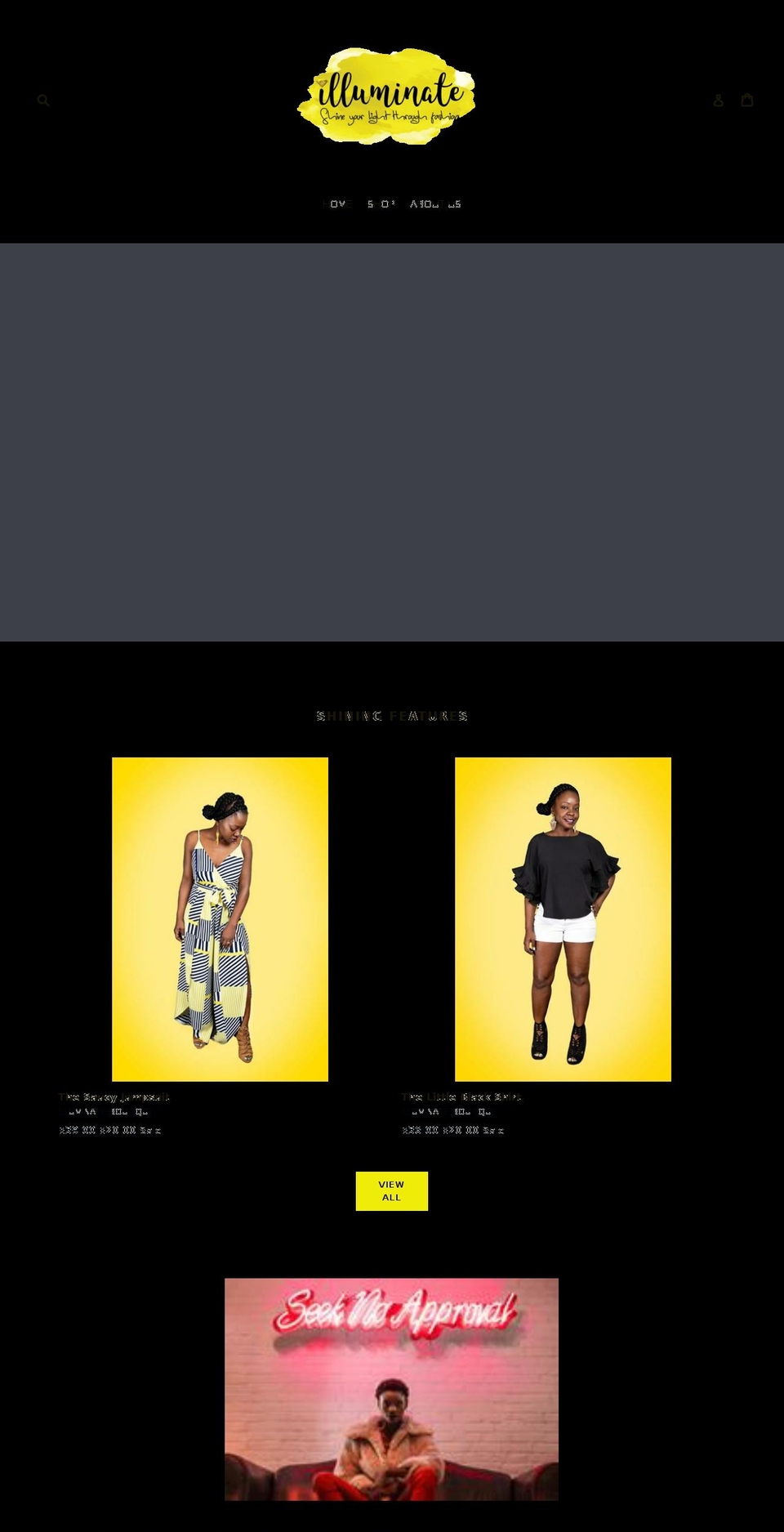 illuminatefashion.com — Shopify storefront screenshot