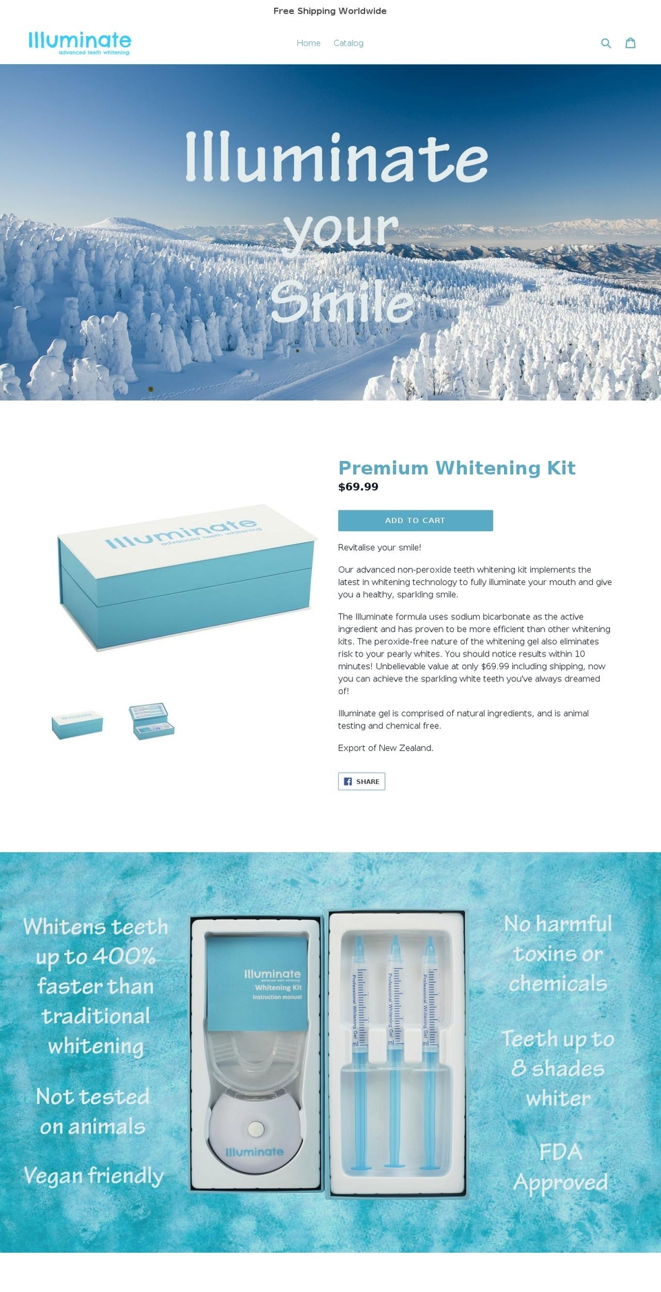 illuminateteeth.com — Shopify storefront screenshot