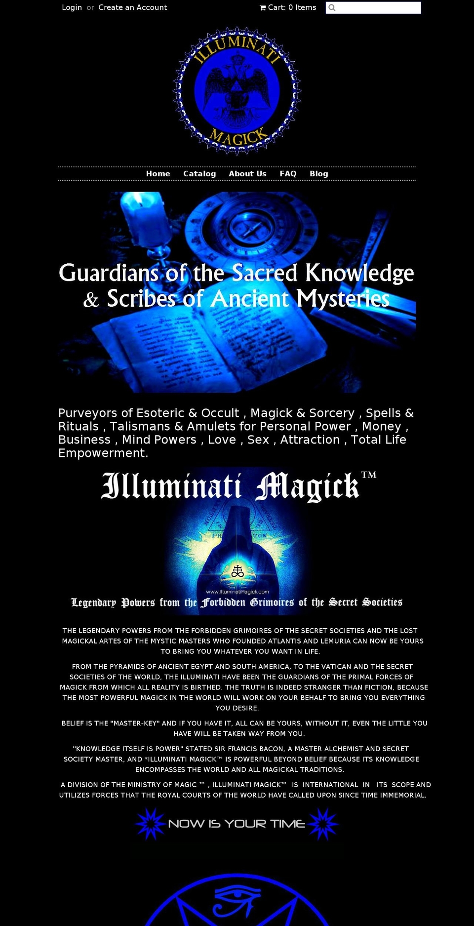 illuminatimagick.com shopify website screenshot