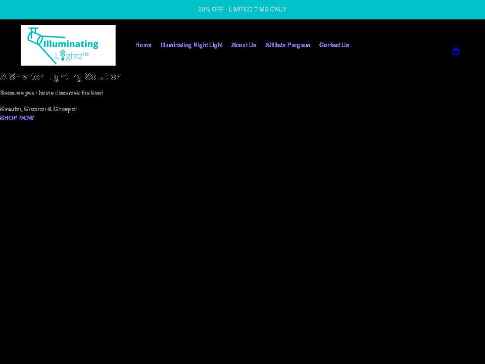 illuminatinglightz.com shopify website screenshot