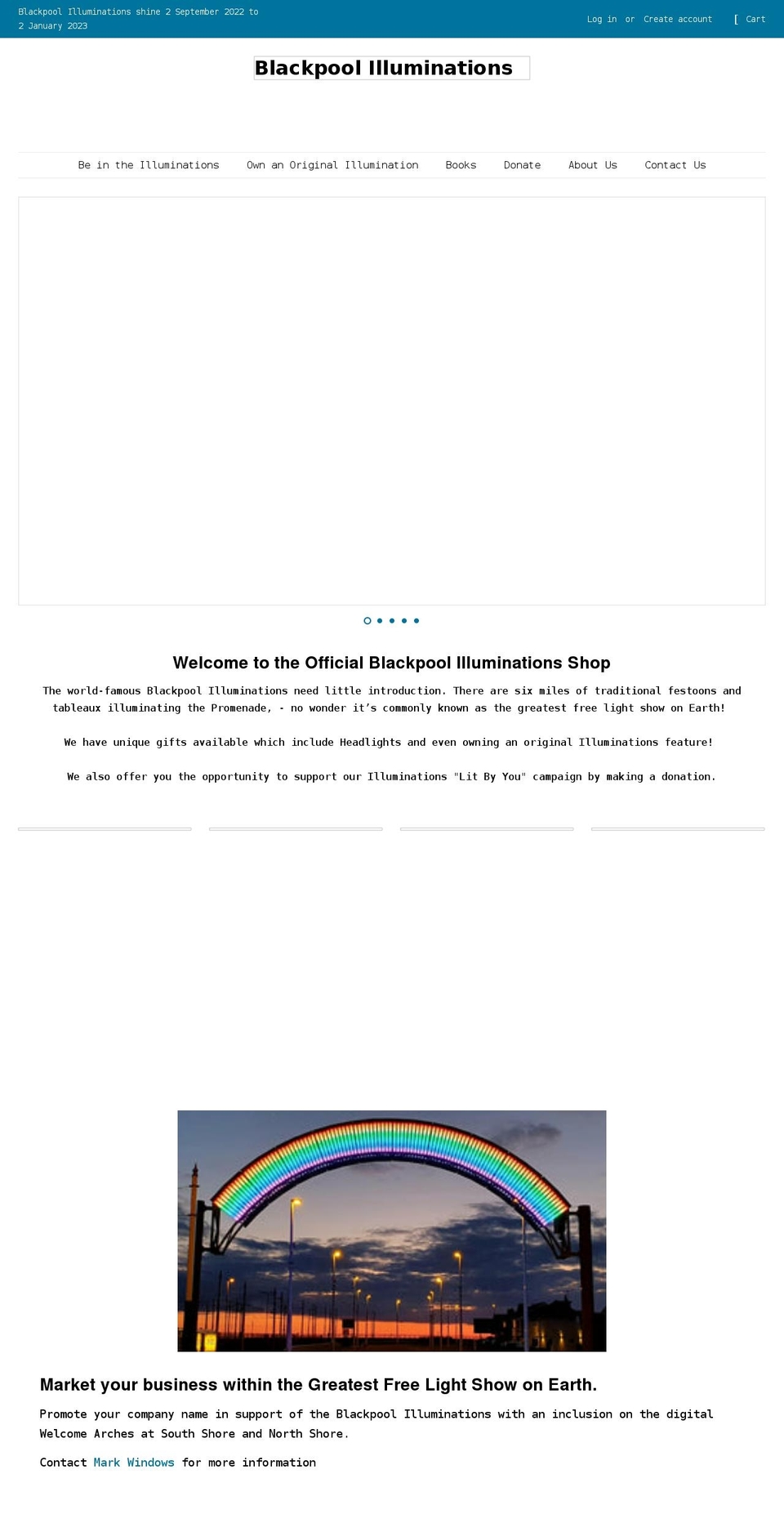 illuminations-shop.com shopify website screenshot