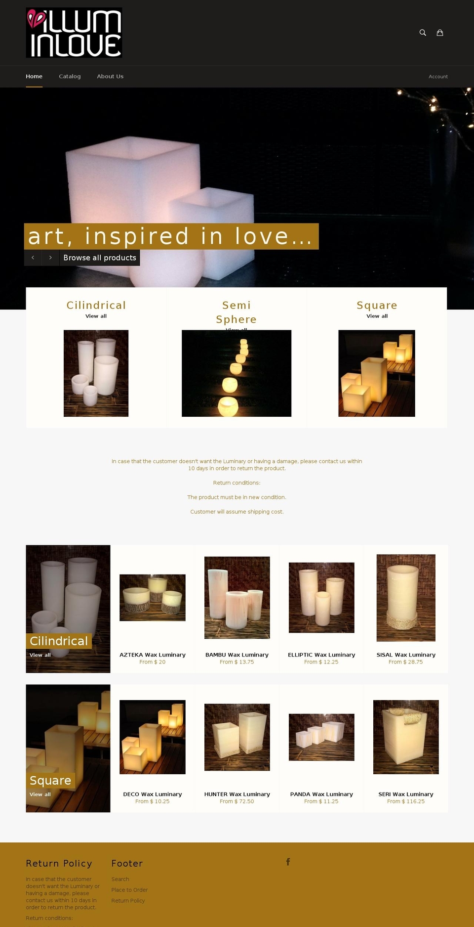 illuminlove.com shopify website screenshot