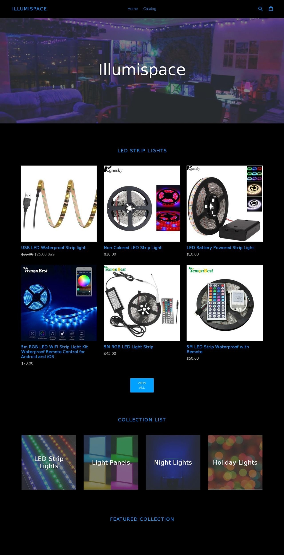 illumispace.com — Shopify storefront screenshot