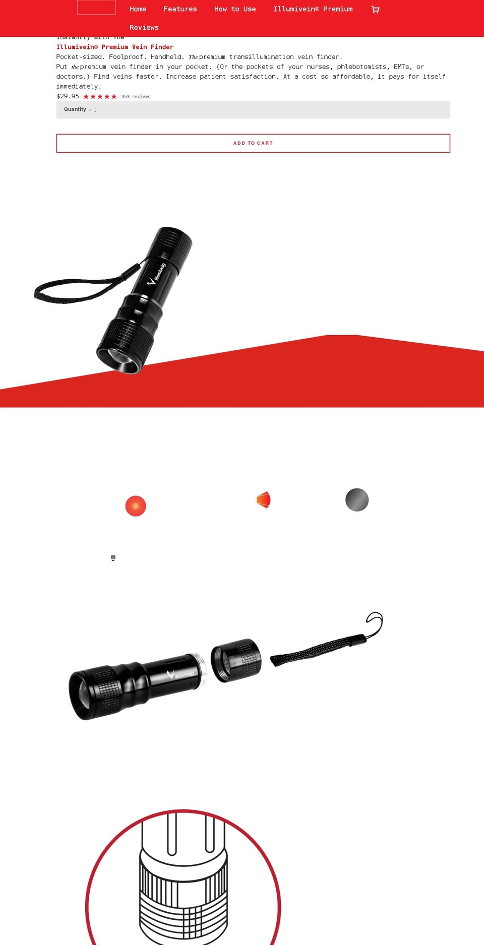 illumivein.com shopify website screenshot