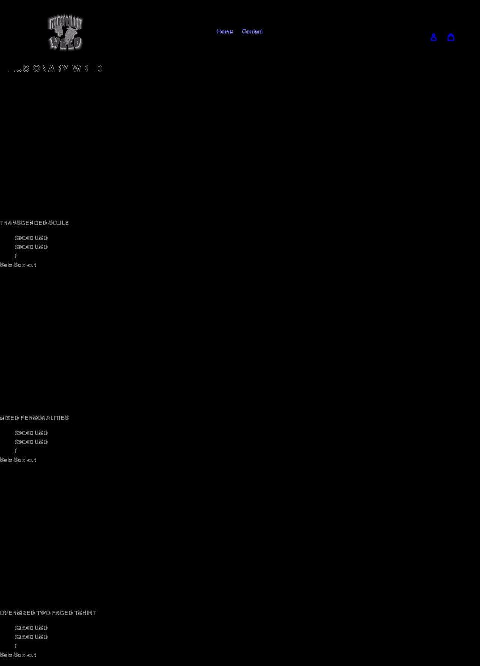 illusionarywrld.com shopify website screenshot