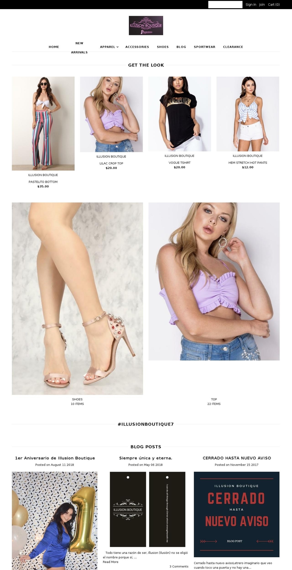 illusionbout.com — Shopify storefront screenshot