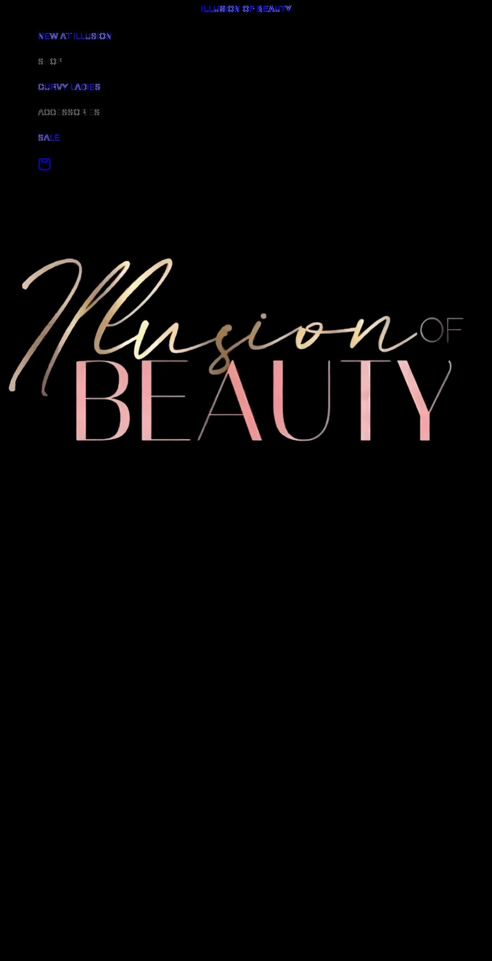 illusionofbeauty.com shopify website screenshot