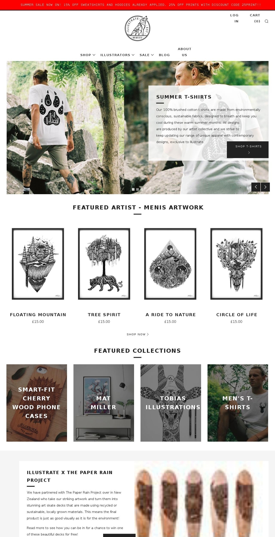 illustrate.co.uk shopify website screenshot