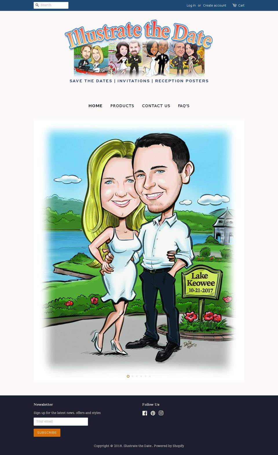 illustratethedate.com — Shopify storefront screenshot