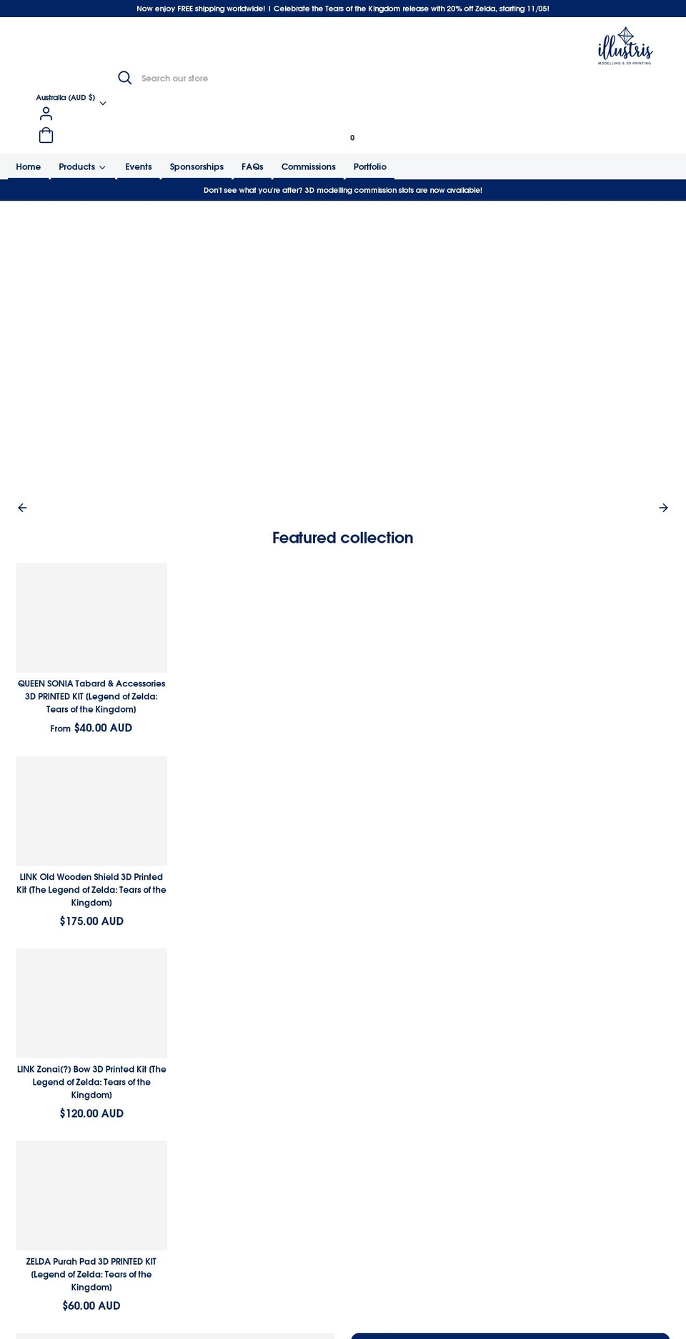 illustrismodels.com shopify website screenshot