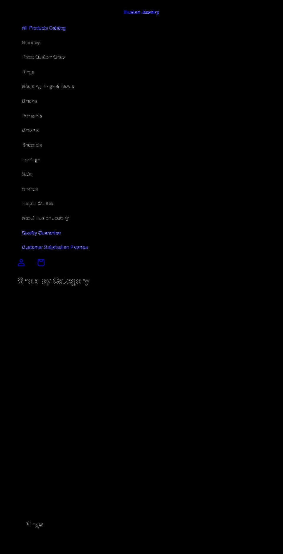 illuzionjewelry.com shopify website screenshot