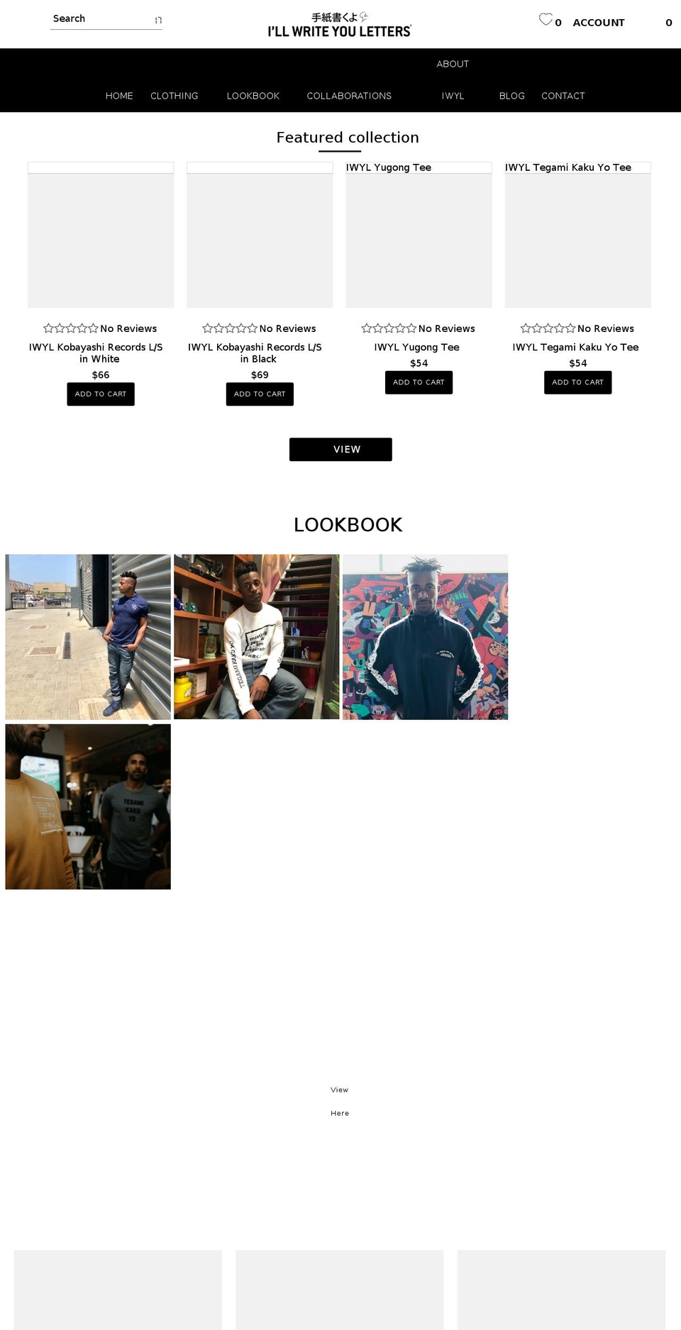 illwriteyouletters.com — Shopify storefront screenshot