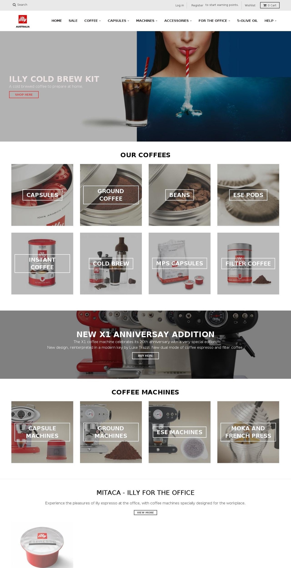 illy-australia.net shopify website screenshot