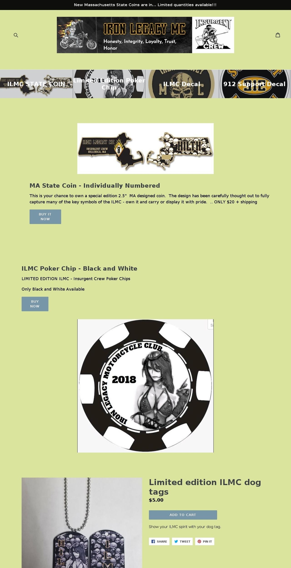 ilmcbillerica.com — Shopify storefront screenshot