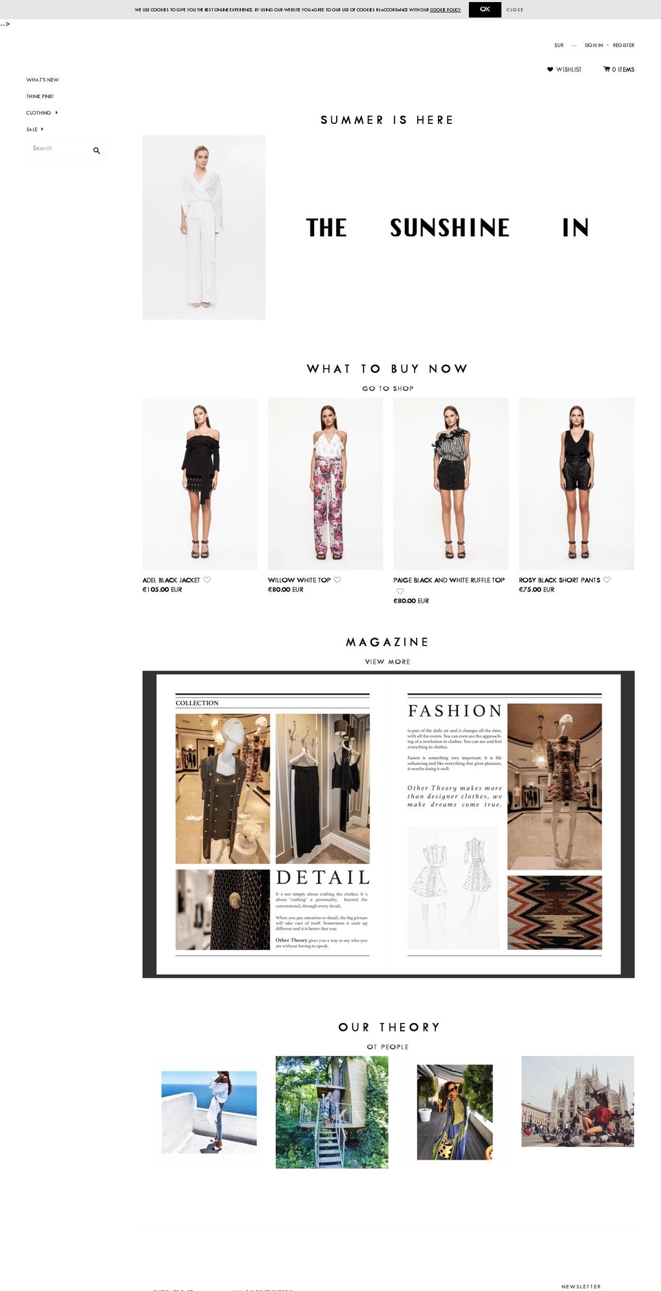 ilmneboutique.com — Shopify storefront screenshot
