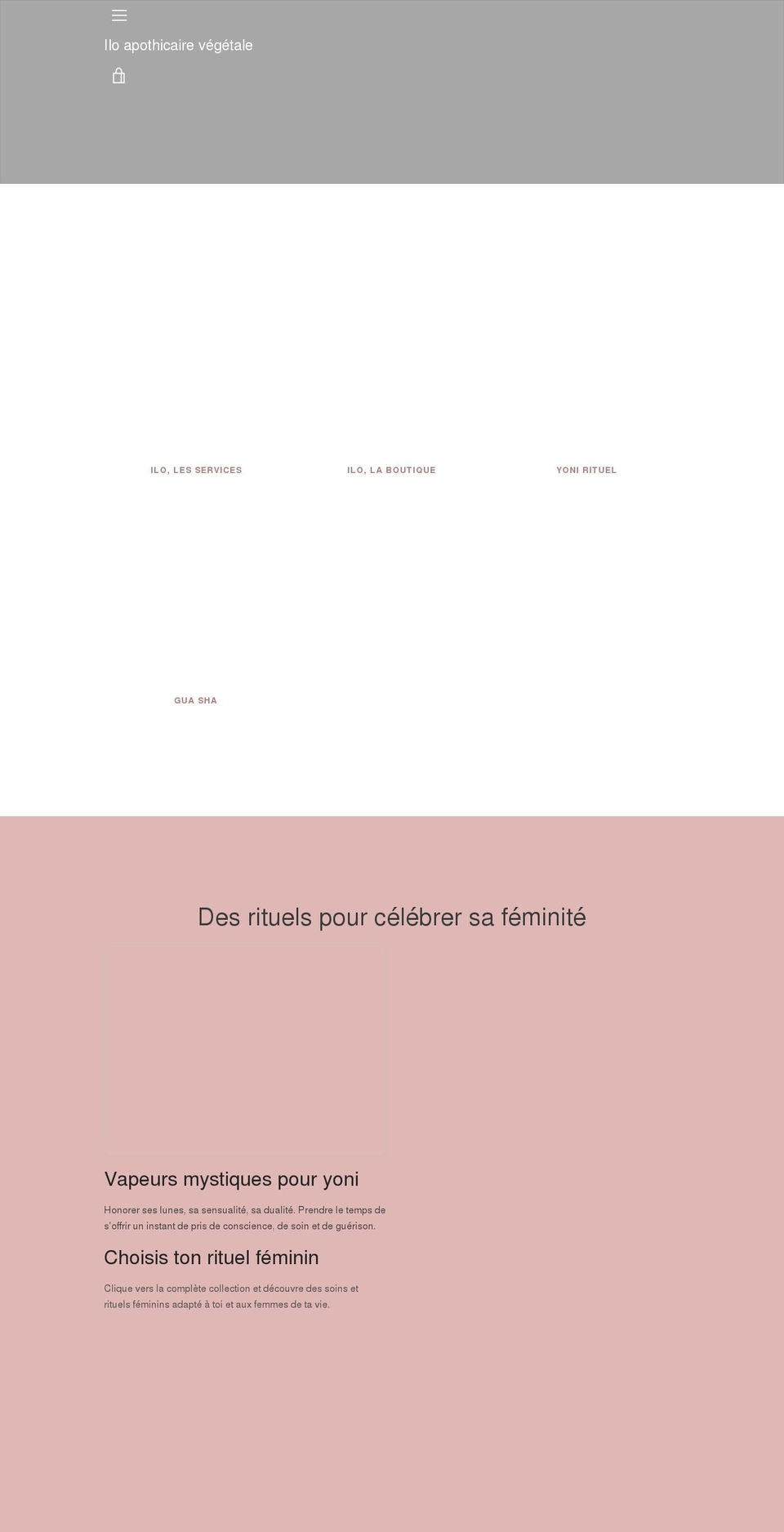 iloapothicairevegetale.com shopify website screenshot