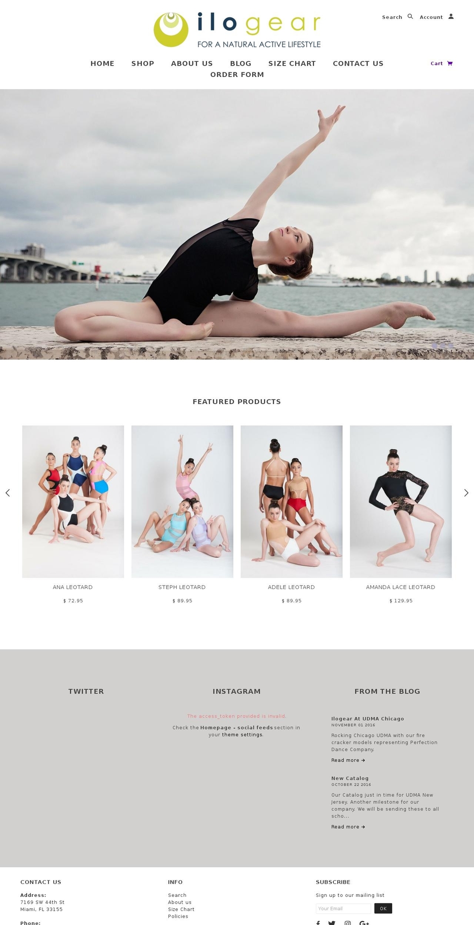 ilogear.com shopify website screenshot