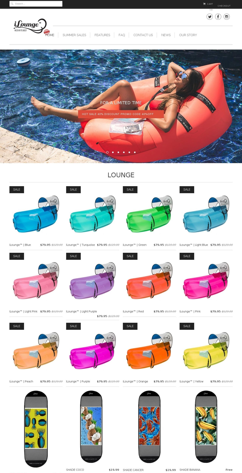 iloungeusa.com shopify website screenshot