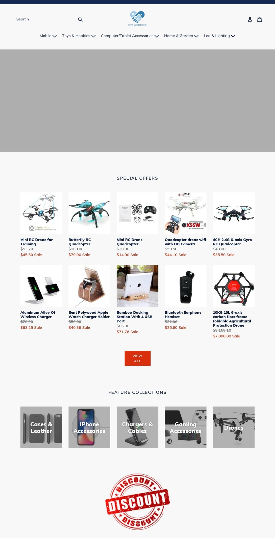ilove-gadgets.com — Shopify storefront screenshot